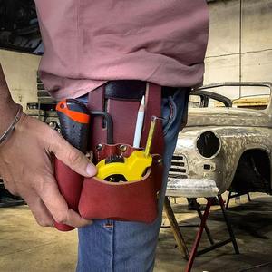 Premium Quality Men's Cowhide Leather <b>Tool</b> <b>Belt</b> Kit Steel Buckle Custom Size OEM Wholesale Comfortable <b>Tool</b> Bags for Workers - Product Image 6