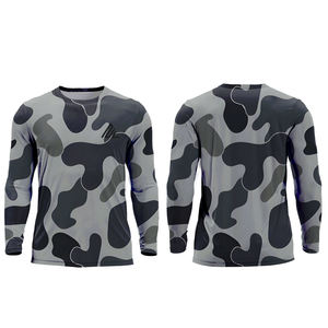 Maillot à capuche de pêche avec logo personnalisé Performance Wear Quick Dry Polyester Long Sleeve UV Sun Protect UPF 50 Fishing Shirts - Product Image 6