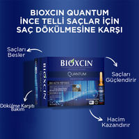 Bioxcin Quantum Sérum Force Capillaire 15 x 6 ml | Kit d'Ampoules Anti-Chute Boosté aux Peptides