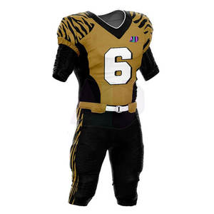 Conjunto de Uniforme de Fútbol Americano con Manga Corta, Material de Poliéster y Spandex de Alta Elasticidad para Entrenamiento, Competencia y Eventos de Equipo - Product Image 4