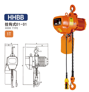 HHBB Electric Wire Rope <span class=keywords><strong>Hoist</strong></span> 0.5T 10M Alat Pengangkat Derek Industri Tugas Berat Peralatan Pengangkat Baja Motor Baru - Product Image 3