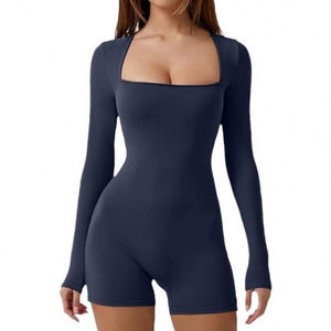 Combinaison sexy sans manches pour femmes avec contrôle du ventre, matière en lycra sans couture - Vêtements de sport de haute qualité - Product Image 4