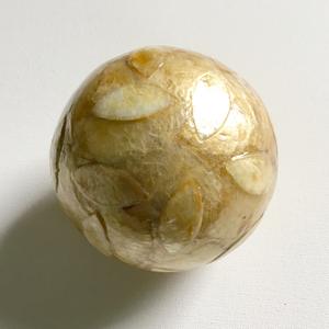 Sphères de mosaïque rondes jaunes boule de nacre incrustée boules décoratives bas prix intérieur décor à la maison - Product Image 2