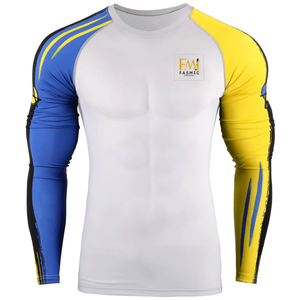 Camiseta Deportiva Rash Guard para Hombre, Personalizable con Parches, de Secado Rápido, Spandex/Nylon, Tallas Grandes, Estilo Único para Uso en Exteriores, Superventas - Product Image 2