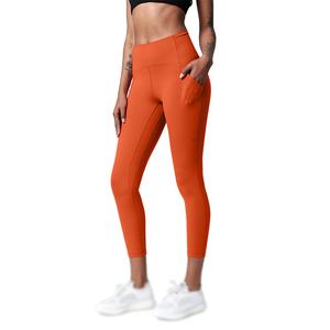 High Quality Women's High Waist <b>Sexy</b> Solid Quick Dry Breathable Workout Gym Training Seamless <b>Leggings</b> OEM - Product Image 4