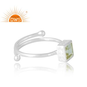 Anillo de piedras preciosas de topacio limón Natural de plata de ley con venta elegante, joyería personalizada para mujer, regalo para ella - Product Image 4