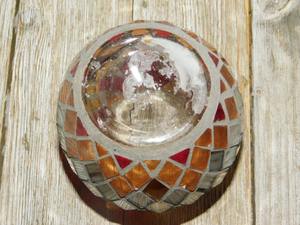 Mosaic Finished Glass Votive <b>Candle</b> Holder <b>Red</b> Color for Home Decorative Party Christmas Table Decor - Product Image 5