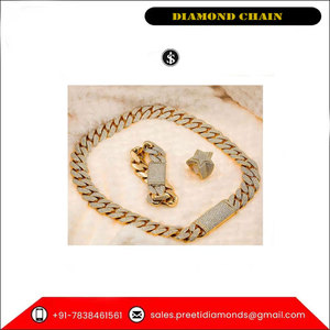<b>Top</b> Selling Luxury Anniversary Wedding Fashion Jewellery 10K Gold Miami Cuban <b>Chain</b> Diamond <b>Chain</b> - Product Image 6