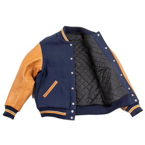 Chaqueta Bomber Personalizada de Lana con Cuello Alto, Resistente al Viento y Ecológica para Hombre, Fabricación en Pakistán, Precio 2023 - Product Image 3