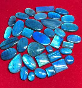 หินลาบราดอไรต์ลาบราดอไรต์สีน้ำเงินธรรมชาติหินคริสตัลบำบัดจำนวนมาก - Product Image 3