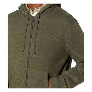 Sudadera con capucha de lana de algodón 100% para hombre, alta calidad, HeavyGSM, transpirable, cómoda, con cremallera completa, ropa de invierno bordada - Product Image 4