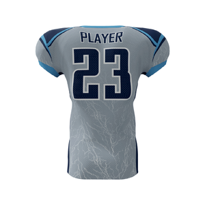 High Quality Heat-Transfer Printed Custom American Football Jersey Short Sleeve Quick Dry Breathable <b>Mesh</b> Outdoor Sports - Product Image 2
