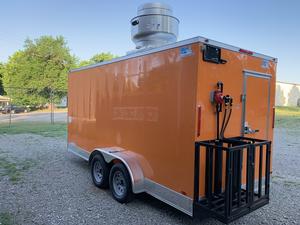 Wecare - Camioneta de Comida Pequeña, Mini Remolque de Comida, Carrito Móvil de Helados y Bocadillos - Product Image 3