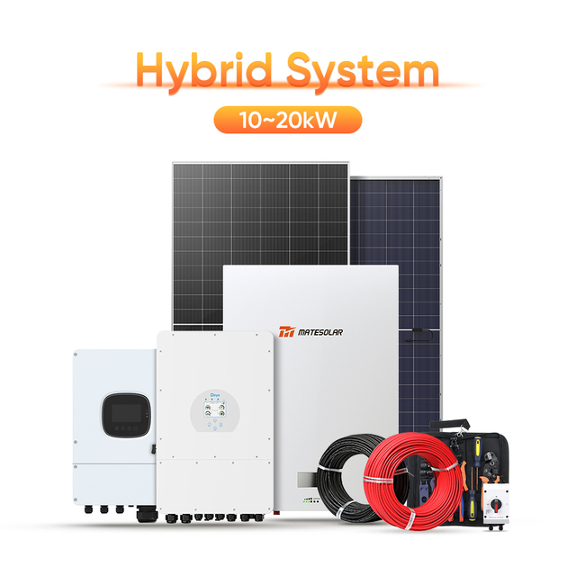 Complete Solar Energy Systems 10Kw 15Kw 20Kw Solar Power System Hybrid Solar Generator for Home Use
