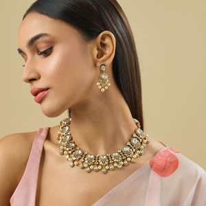 Kundan Necklace 176352 Elegant <b>Wedding</b> <b>Accessory</b> - Product Image 1