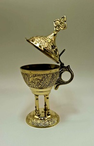 Encensoir en laiton orthodoxe chrétien byzantin grec pour usage aromatique - Product Image 6