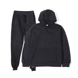 Ensemble de survêtements en molleton 100% coton de haute qualité, design personnalisé, fabrication de vêtements pour la saison hivernale, ensemble de jogging uni vierge - Product Image 4