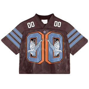Fabricantes de Camisetas de Fútbol Americano Clásicas Personalizadas, Camisetas Transpirables de Malla Sublimada para Equipos de Fútbol Callejero - Product Image 1