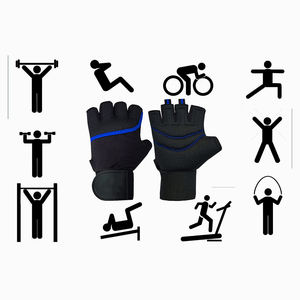 Guantes de gimnasio de levantamiento de pesas de alta calidad hechos de neopreno Power Lifting entrenamiento de pesas y entrenamiento para guantes de Fitness - Product Image 3