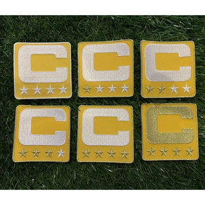 Parche de capitán C bordado personalizado con 4 estrellas doradas, emblema duradero para planchar o coser para equipos deportivos y clubes - Product Image 3