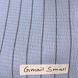 Tela de camisa Seersucker de poliéster 100% de alta calidad con patrón impreso estilo Gmail de rayas pequeñas para uso en exteriores por niñas - Product Image 2