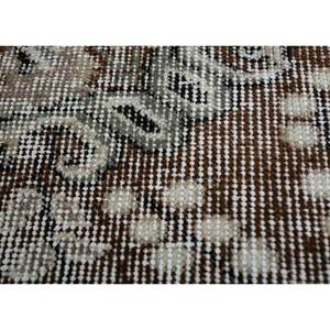 พรมขนสัตว์ถักมือสีน้ำตาลเบจวินเทจ รุ่น Pae-2941 ลายเหรียญรูปสี่เหลี่ยมผืนผ้า สำหรับตกแต่งบ้าน ห้องนั่งเล่น ทางเดิน ห้องนอนวัยรุ่น - Product Image 3