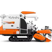   Moissonneuse-batteuse à riz DC-70G, moteur diesel 70 CV, haute efficacité, machine agricole pour la récolte du riz
