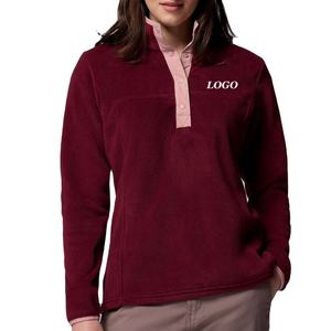 Sweat-shirt tendance pour femmes pour les acheteurs en gros Vêtements décontractés à prix avantageux Logo personnalisé Manches longues Col boutonné Style streetwear - Product Image 1