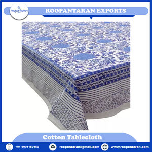 Nouvelle tendance Naya Gulab Gud indien fait à la main écologique bloc imprimé personnalisable doux coton nappe vente pas cher prix - Product Image 4