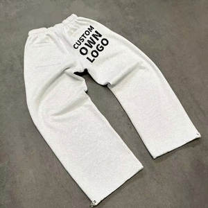 Calças de Moletom Masculinas Oversized em Algodão 100% com Lavagem Ácida, Estilo Vintage, Personalizadas e em Branco - Product Image 5