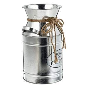 Pot de fleurs en pot de lait galvanisé pour l'intérieur et l'extérieur Pot et vase de fleurs rouges galvanisés de la meilleure qualité - Product Image 4
