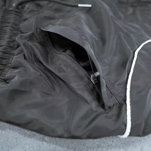 Pantalon de survêtement décontracté personnalisé Baggy ample jambe large toile poids moyen coupe-vent hommes délavés taille haute de haute qualité - Product Image 3