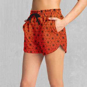 Pantalones cortos de malla de sublimación de alto rendimiento para mujer Pantalones cortos deportivos ligeros y cómodos para mujer - Product Image 3