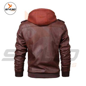 High Quality Leather <b>Jacket</b> For <b>Men's</b> Fashion <b>Men</b> Genuine Leather <b>Jackets</b> for wholesale price - Product Image 2
