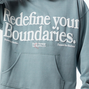 Venta al por mayor de gran tamaño Sudadera con capucha Hombres Boxy Fit Heavyweight 100% Cotton Fleece Blank Pullover Custom Logo Hoodie Fabricante - Product Image 4