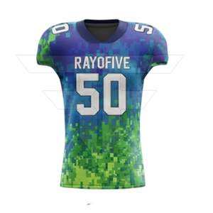 Uniforme de football américain sur mesure de fabrication pakistanaise, de haute qualité, à manches courtes, à séchage rapide, antibactérien et respirant pour adultes - Product Image 4