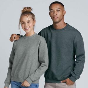 Sweat-shirt de travail unisexe 6XL Plus en molleton français Mélange lourd Impression gaufrée décontractée Col rond Automne Design uni pour hommes - Product Image 3