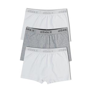 Boxer da uomo in cotone tinta unita 3 pezzi - Product Image 1