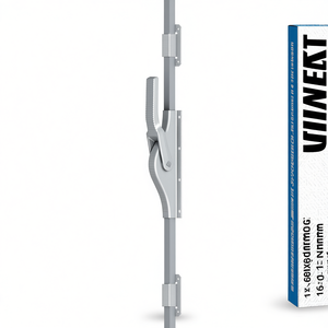 FUHR Barre de rideau galvanisée en matériaux mixtes 902 DIN avec pêne gauche/droit, rails et accessoires pour barres carrées de 16x16 mm - Product Image 3