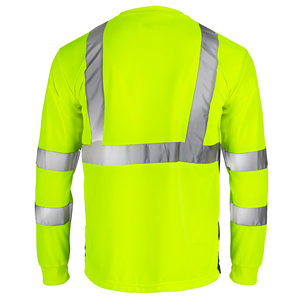 Chemises de sécurité réfléchissantes pour hommes à haute visibilité, pull de sécurité à haute visibilité, haut personnalisé avec logo réfléchissant, t-shirt à manches longues réfléchissant pour hommes - Product Image 6