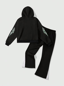 ¿Conjunto de sudaderas con capucha para hombre con estampado popular al por mayor, conjunto de dos piezas para hombre, sudaderas con capucha, chándales personalizados Unisex multicolor? - Product Image 2