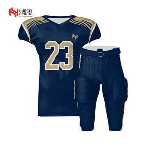 Venta caliente Jersey y pantalón de fútbol americano Ropa deportiva de alta calidad Precio razonable Uniforme con mangas cortas - Product Image 1