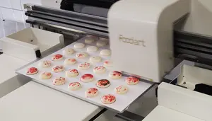 फ़ूडार्ट खाद्य खाद्य प्रिंटर मशीन चीनी कैंडी मिठाई बिक्री के लिए छोटी ड्रेजी प्रिंटिंग मशीन