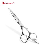 Ciseaux de coiffure professionnels AK18 à lame coulissante, bord convexe, acier japonais 440C, 61-62 HRC, manche ergonomique, fournitures pour salon de coiffure