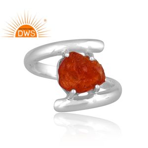 Anillo apilable de piedras preciosas cornalina Natural de plata de ley fina superventas, joyería personalizada para mujer, regalo para ella - Product Image 4