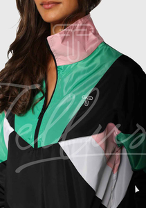 Veste coupe-vent demi fermeture éclair vestes coupe-vent dames cyclisme vestes coupe-vent fermeture éclair pour randonnée escalade marque personnalisée - Product Image 6