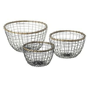 Metal Decorative Round <b>Flower</b> <b>Basket</b>, Wrought Iron Fruit <b>Basket</b>, Countertop <b>Basket</b>, Farmhouse <b>Basket</b>, Multi-Purpose <b>Basket</b> - Product Image 2