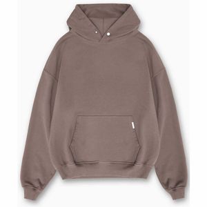 Sudadera de algodón OEM/ODM personalizada, Sudadera con capucha de gran tamaño para hombre, estampado de logotipo en relieve, Sudadera con capucha de lana Unisex de talla grande - Product Image 1