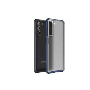 Étui de protection en silicone liquide de qualité supérieure bleu marine MRSA Volks Series pour Samsung Galaxy S21 FE, modèle Soft Silicon Plus - Product Image 1