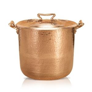 Ensemble de casseroles en cuivre pur avec couvercles en verre 3 pots cadeau de soupe au ragoût allant au four pour l'auto-cuisine - Product Image 5